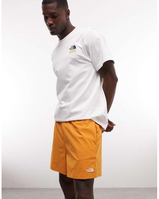 The North Face White Class V Pathfinder Pull On 5" Shorts for men