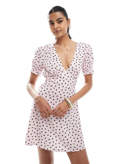 Miss Selfridge White Mini Tea Dress