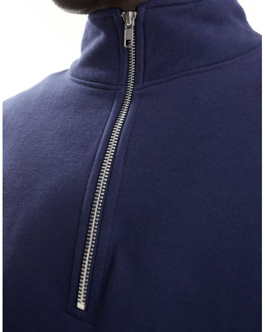ASOS – schweres oversize-sweatshirt in Blue für Herren