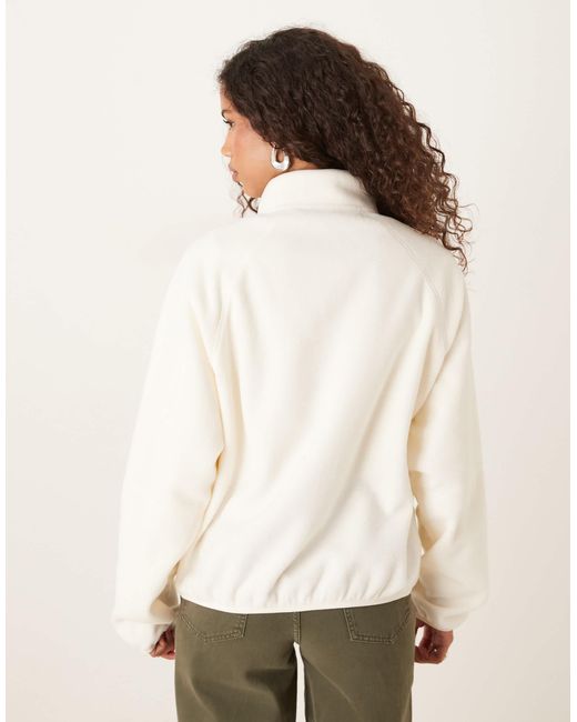 ASOS Natural Zip Through Fleece