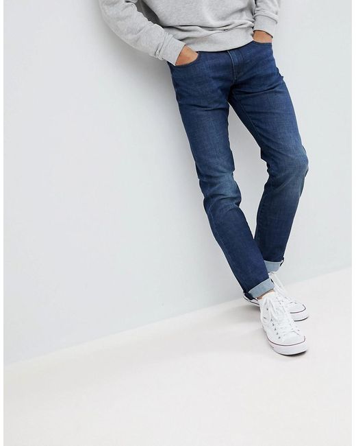 Armani Exchange J13 - Slim-fit Stretch Jeans In Midwash in het Blauw voor  heren | Lyst NL
