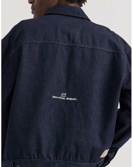 X jean-michael basquiat - capsule - giacca di Lee Jeans in Blue da Uomo