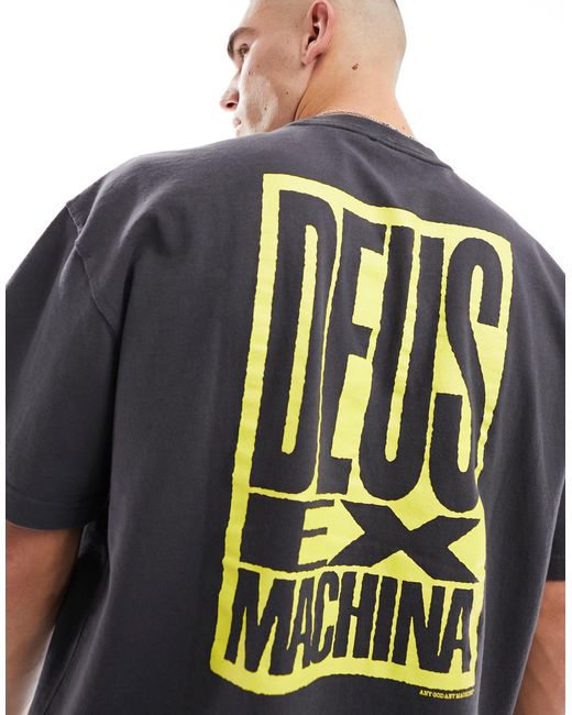 Deus Ex Machina – heavier than heaven – t-shirt in Black für Herren