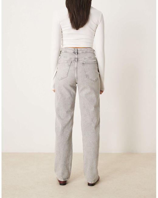 Vila Natural Kelly High Waisted Wide Leg Jean