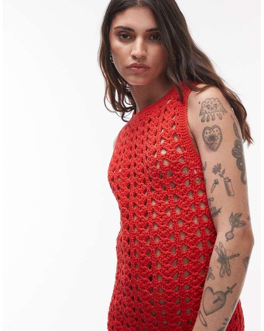 Vestito Corto di TOPSHOP in Red