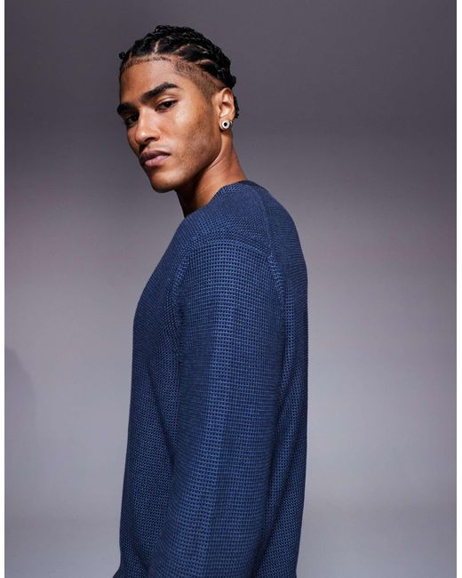 Klapok - pull ras Boss pour homme en coloris Blue