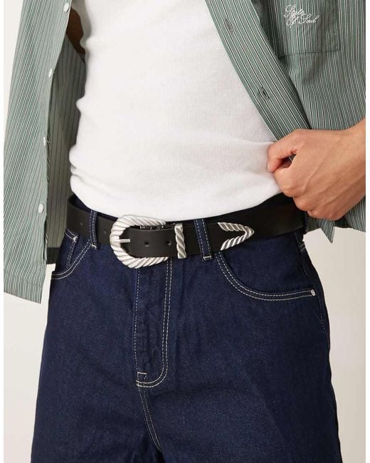 ASOS Blue Western Belt for men