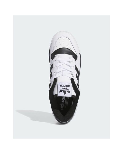 Zapatillas bajas blancas rivalry low Adidas Originals de hombre de color Metallic