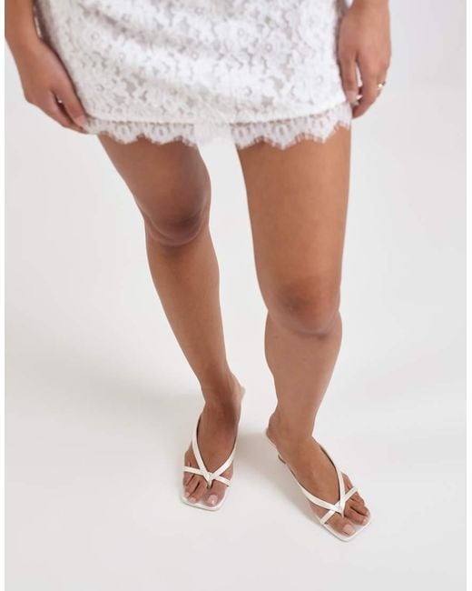 Dolce Vita Natural Brevel Bridal Strappy Low Heel Sandals