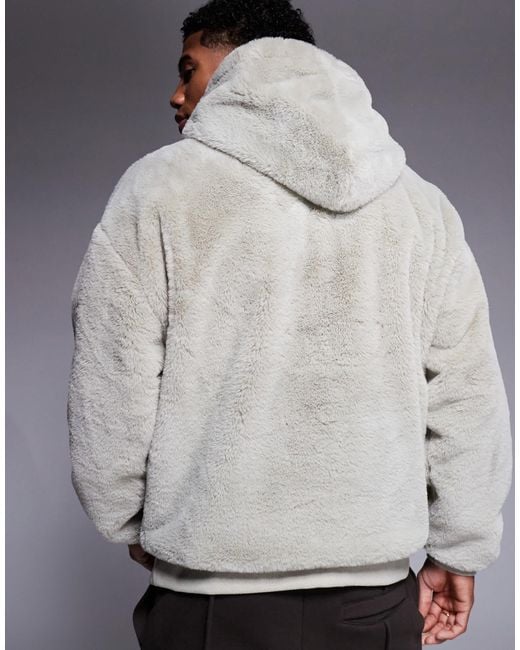 hoodie fourrure homme