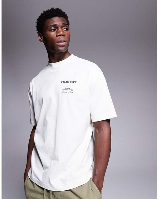 T-shirt Blanc River Island Homme, Taille S (Small), Col Rond – Très Bon état D'occasion