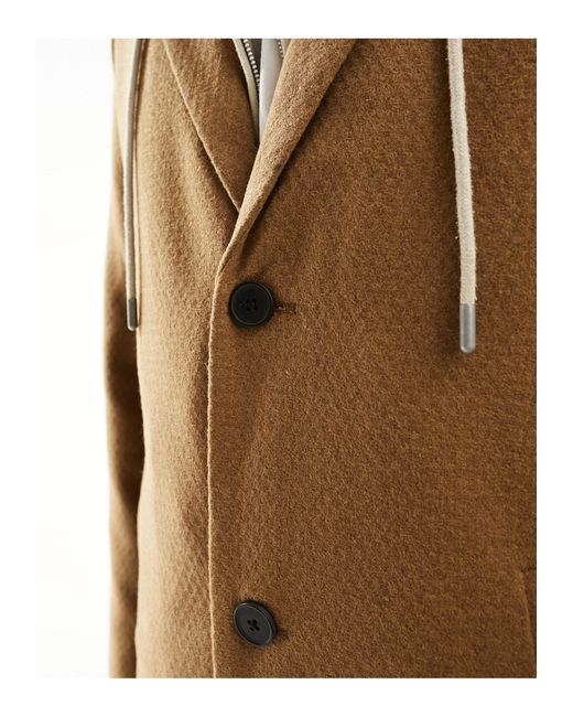 Jack & Jones Natural Jersey Overcoat for men