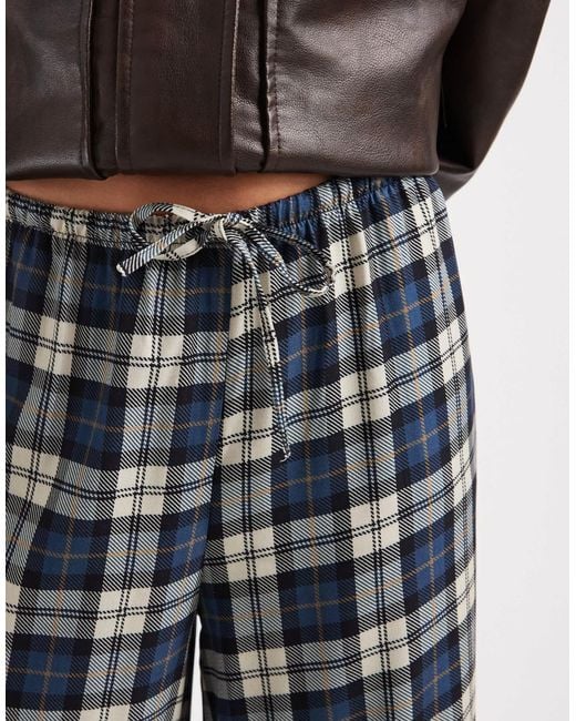 ASOS Black Wide Leg Pull On Pants