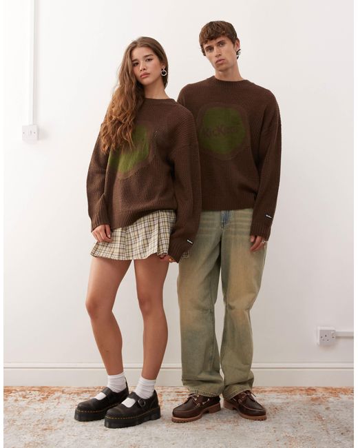 Kickers Brown Oversized Knit Jumper