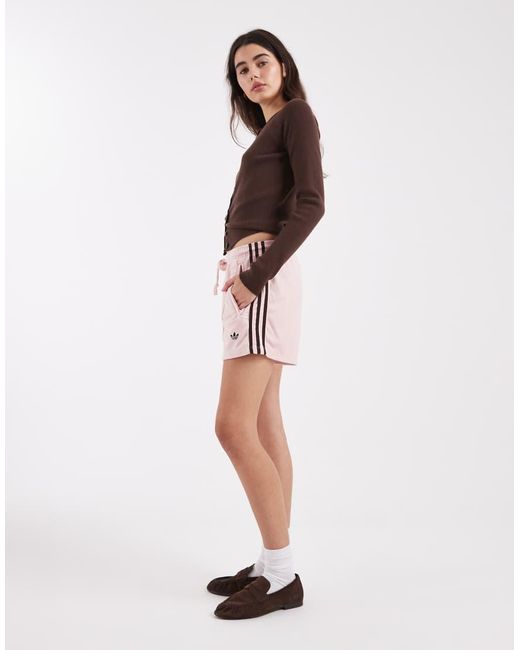 Adidas Originals White Terry Towel Firebird Shorts