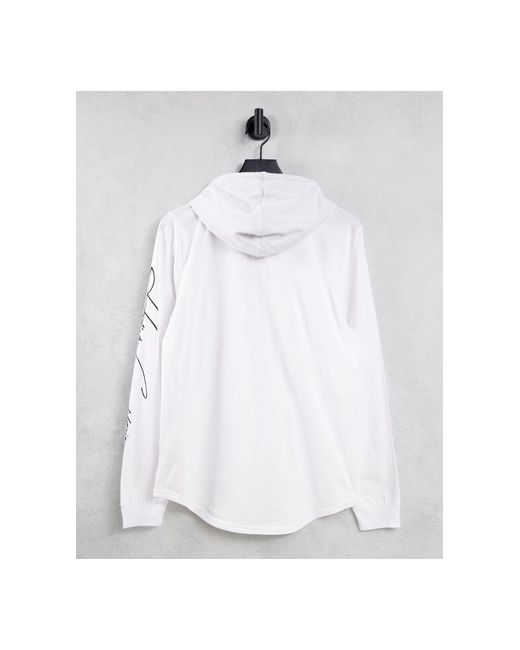 Sudadera con capucha blanca Hollister de Algodón de color Blanco para  hombre | Lyst