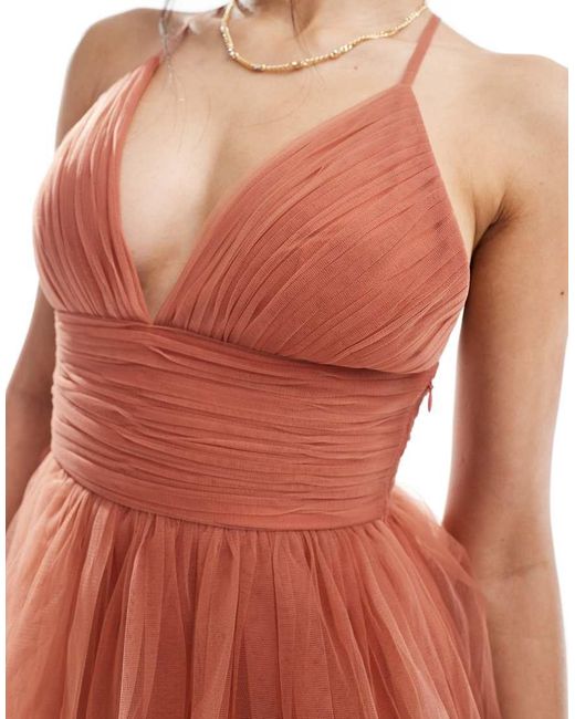 LACE & BEADS White Bridesmaid Odette Midaxi Dress