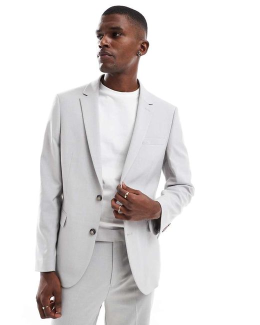 ASOS White Slim Suit Jacket for men