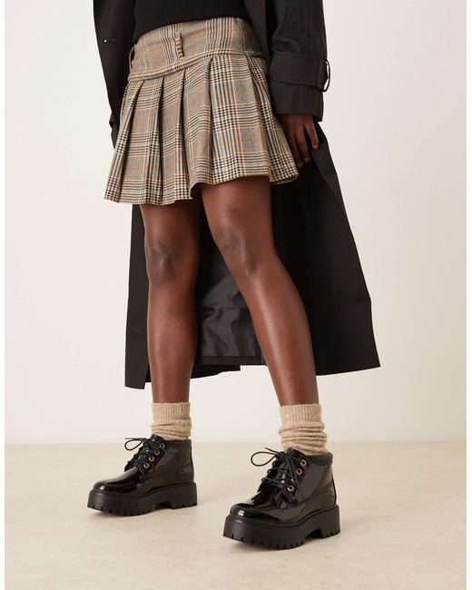 Stone street nellie - bottes mi-montantes en cuir verni Timberland en coloris Black