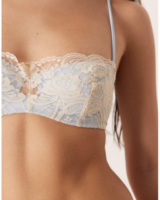 KAT THE LABEL Natural Frida Bridal Underwire Bandeau Bra