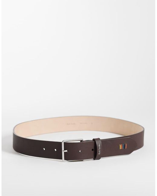 Paul Smith Gray Multi Stitch Belt for men
