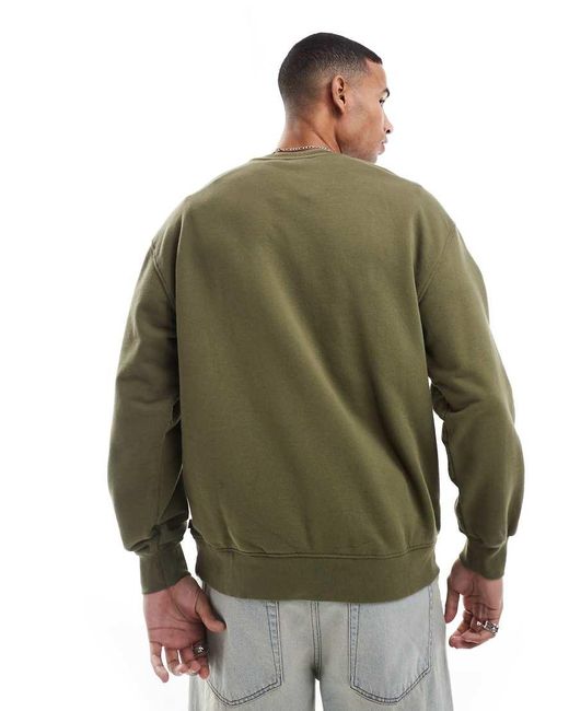 Sudadera Holgada Con Aplicación Del Logo De Ala De Murciélago En La Parte Central Del Pecho De Levi's de hombre de color Green