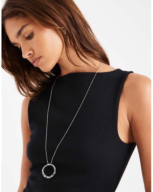 ASOS Brown Compact Cotton Boat Neck Tank Top
