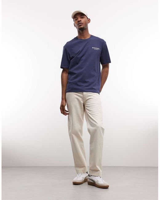 Dickies Blue Oatfield Backprint T-Shirt for men