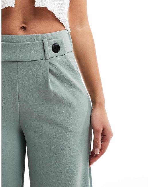 Jdy Blue High Waisted Wide Fit Tailored Trousers