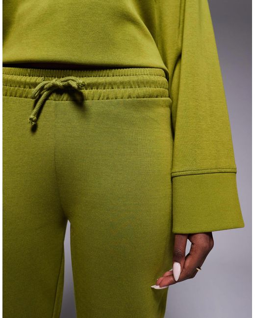 ASOS Green Interlock Flared Trackies