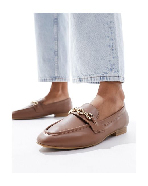 ASOS Blue Macaroon Chain Loafers