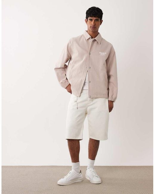 HUGO Natural Lightweight Coach Jacket for men