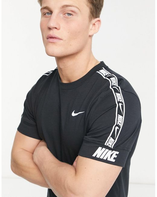 Nike Repeat Pack Taping T-shirt in Black for Men | Lyst Canada