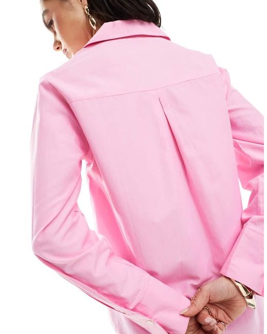 Camicia Oversize di Stradivarius in Pink