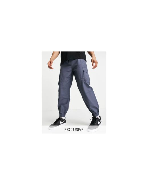 New Look Ruimvallende joggingbroek Van Technische Stof in het Blauw voor  heren - Lyst