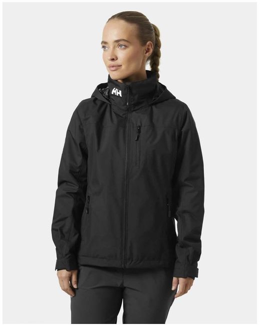 Helly Hansen Black Crew Hooded Midlayer Sailing Jacket 2.0