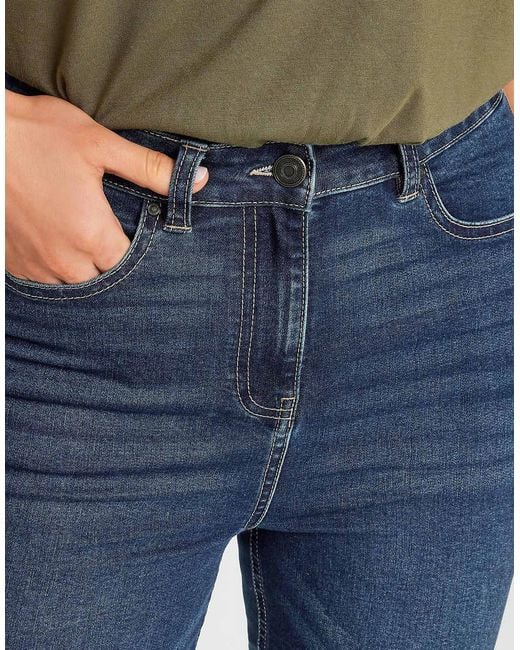 Long Tall Sally Blue Mid Wash Cigarette Jeans