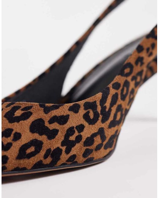 ASOS White Shade Slingback Kitten Heels