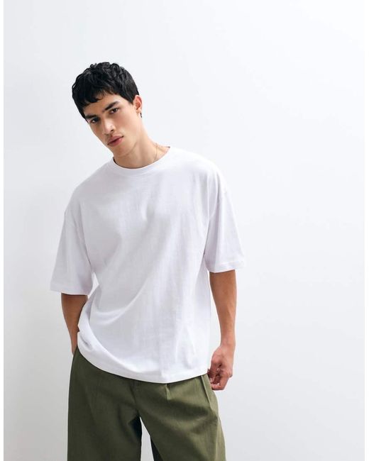 ASOS White Heavyweight Oversized T-Shirt for men