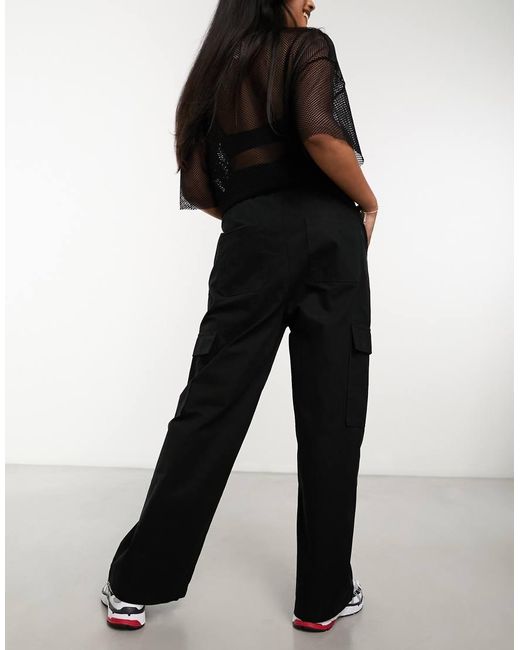 Pantalones Cargo En De Collusion de color Black