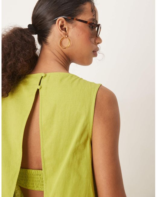ASOS Green – zweilagiger playsuit
