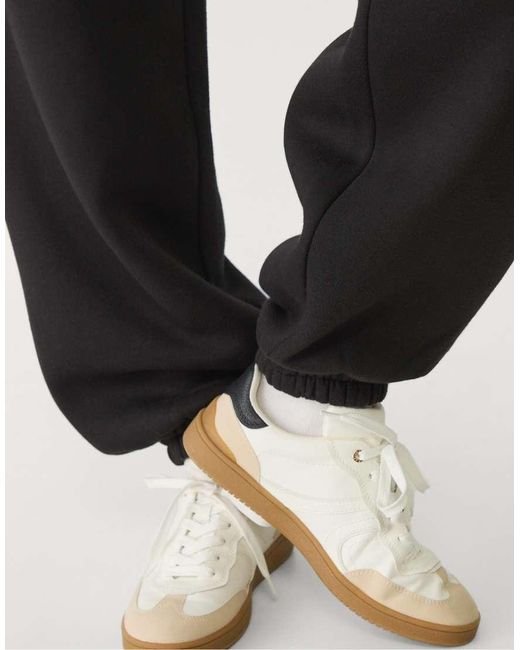 Stradivarius Zachte Boyfriend Joggingbroek in het Black
