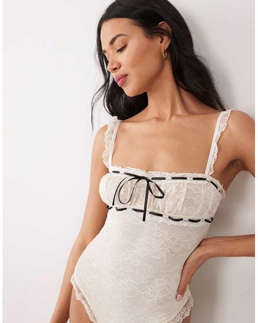 Wild Lovers White Celeste Lace Bodysuit