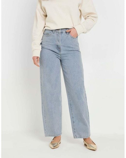 Long Tall Sally Blue Barrel Leg Jeans