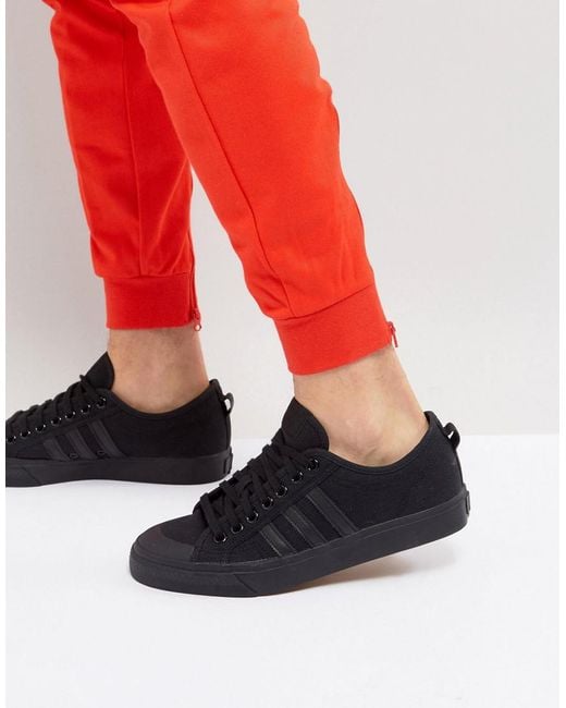 Adidas Originals Adidas Originals Nizza Lo Trainers In Black Bz0495 for men