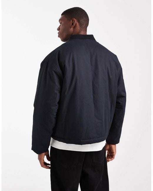 ASOS Black Oversized Coach Jacket for men