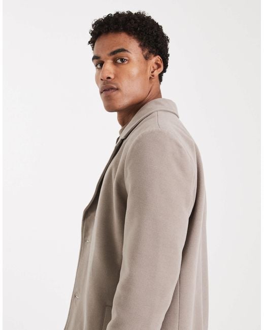 Brave Soul Natural Button Down Smart Jacket for men