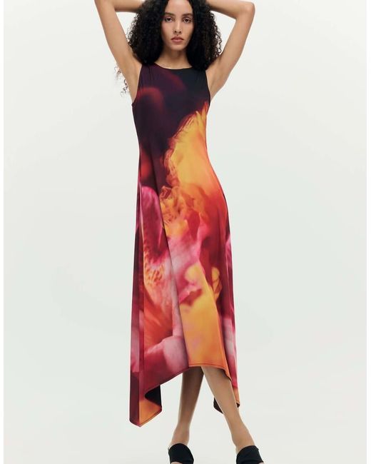 Desigual Gray Asymmetric Sleeveless Dress