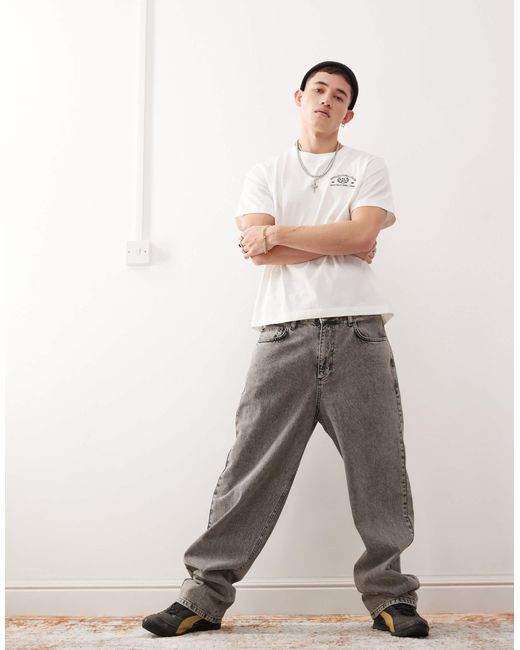 Weekday – oversize-t-shirt in White für Herren