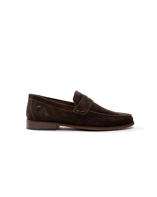 Base London Brown Slate Penny Loafer for men